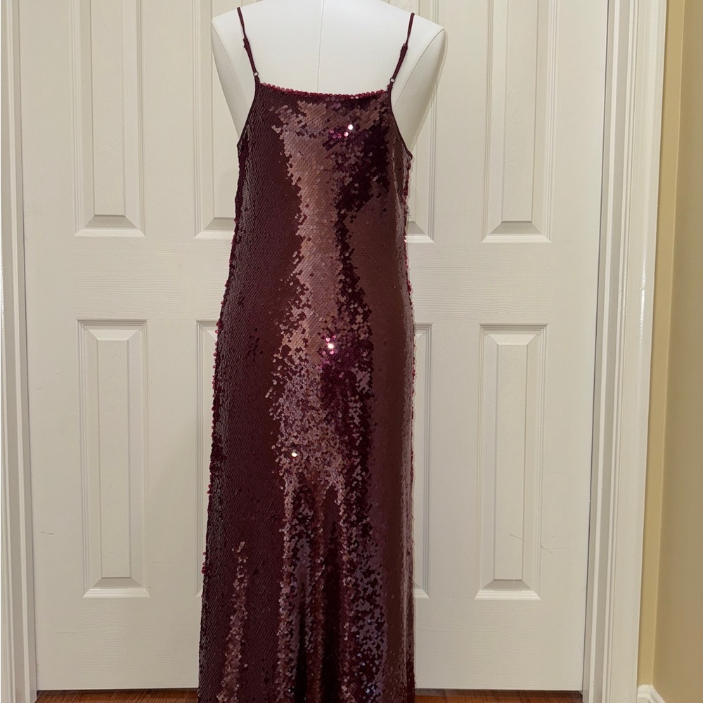 Vince Burgundy Sequin Gown
